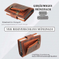 Preview: Slim Wallet mit Münzfach & RFID-Schutz 24- (10A) Mini Geldbörse Herren & Damen - Kartenetui Kreditkartenetui - Portmonee Geldbeutel Portemonnaie Neu